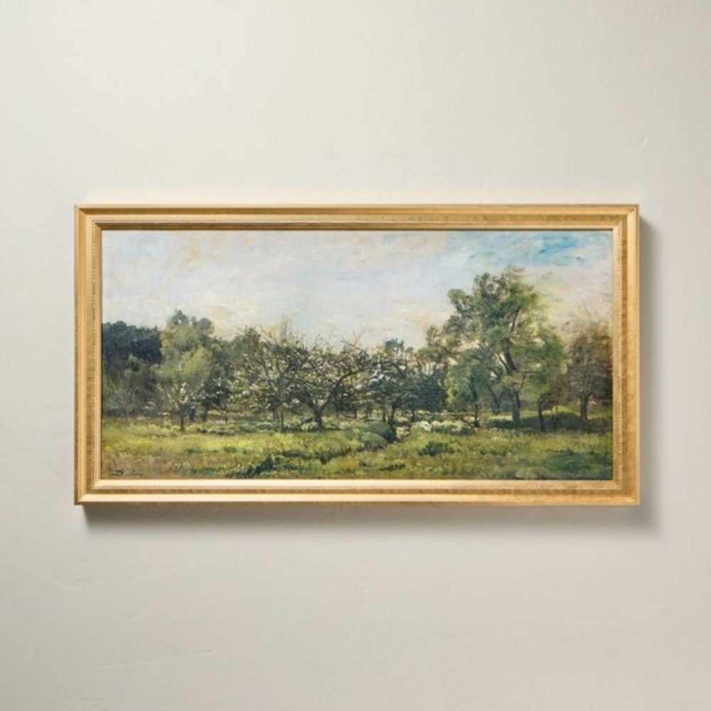16"x30" Panoramic Landscape Framed Wall Art - Hearth & Hand with Magnolia